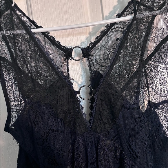 Free People Lace Mini Dress with Keyhole - Picture 6 of 9